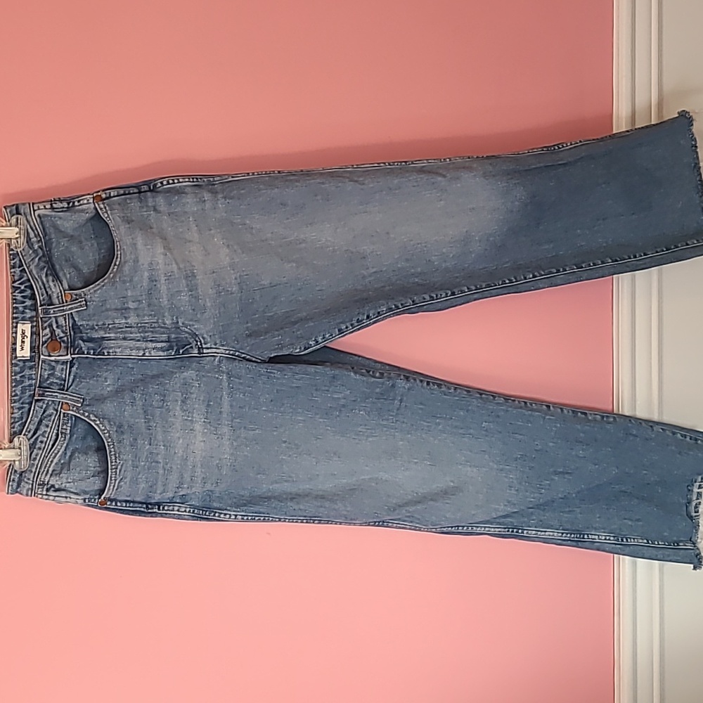 Women's Wrangler Raw Hem Wide Leg Jeans